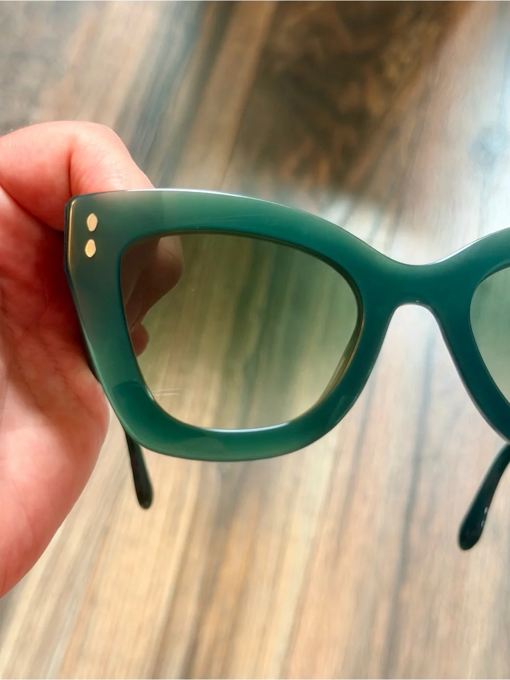 Isabel Marant Louny Translucent Green Gradient Sunglasses IM0050